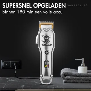 Sansbeauté Draadloze Tondeuse voor Mannen