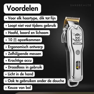 Sansbeauté Draadloze Tondeuse voor Mannen