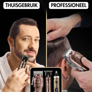 Sansbeauté Professionele 4-in-1 Draadloze Tondeuse voor Mannen