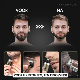 Sansbeauté Professionele 4-in-1 Draadloze Tondeuse voor Mannen