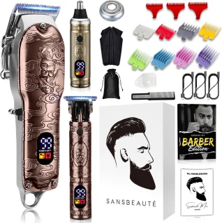 Sansbeauté Professionele 4-in-1 Draadloze Tondeuse voor Mannen