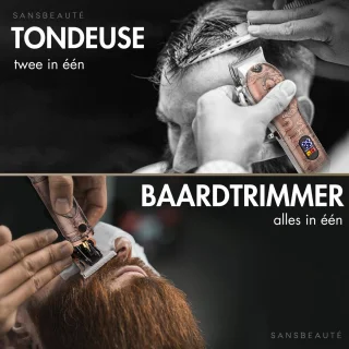 Sansbeauté Professionele 4-in-1 Draadloze Tondeuse voor Mannen