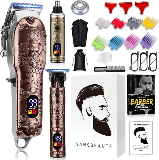 Sansbeauté Professionele 4-in-1 Draadloze Tondeuse voor Mannen review