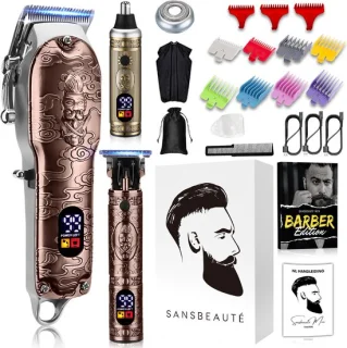 Sansbeauté Professionele 4-in-1 Draadloze Tondeuse voor Mannen
