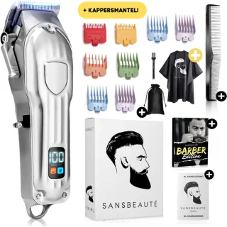 Sansbeauté® Professionele Draadloze Haar- en Baardtondeuse Set