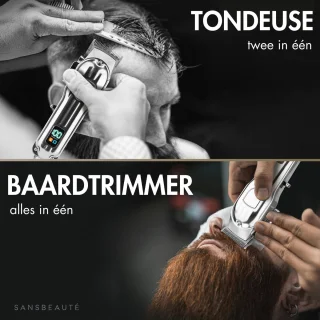 Sansbeauté® Professionele Draadloze Haar- en Baardtondeuse Set