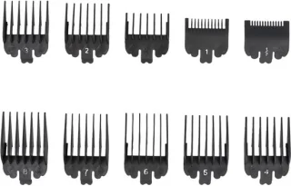 Set van 10 trimmeropzetstukken voor tondeuse 1,5–25 mm