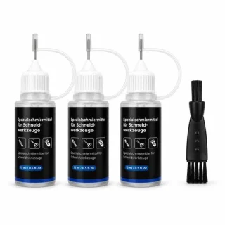 Set van 3 scheerolie voor haartrimmer met schoonmaakborstel