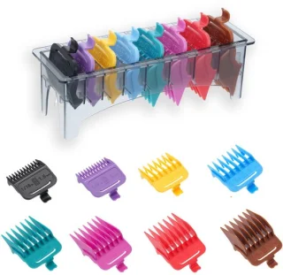 Set van 8 haartrimmeropzetkammen