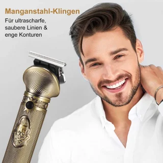 STILVORA Haarstyling Set – Tondeuse, Baardtrimmer en Neustrimmer, Goud