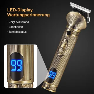 STILVORA Haarstyling Set – Tondeuse, Baardtrimmer en Neustrimmer, Goud