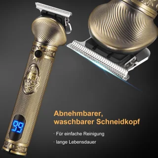 STILVORA Haarstyling Set – Tondeuse, Baardtrimmer en Neustrimmer, Goud