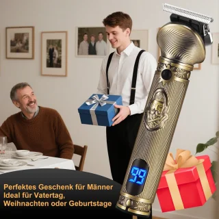 STILVORA Haarstyling Set – Tondeuse, Baardtrimmer en Neustrimmer, Goud
