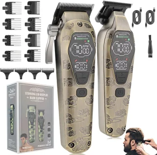 STILVORA Professionele Tondeuse Set – Haartrimmer, Brons