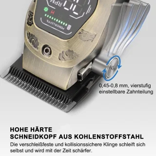 STILVORA Professionele Tondeuse Set – Haartrimmer, Brons