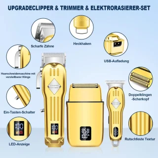 STILVORA Tondeuse en Trimmer Set