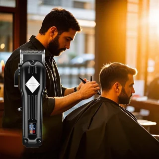 STILVORA Tondeuse Set - Haartondeuse en Trimmer, Zwart