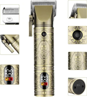 STILVORA Tondeuse Set – Haartrimmer en Neustrimmer, Brons