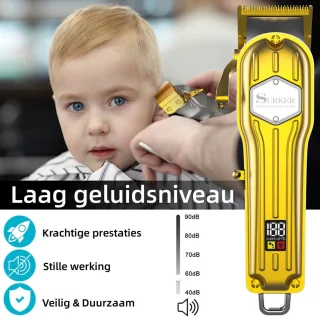 Surker Heren Tondeuse & Baardtrimmer Goud