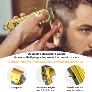 Surker Heren Tondeuse & Baardtrimmer Goud