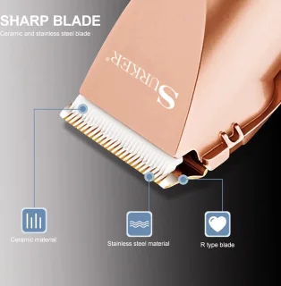 Surker SK-826 oplaadbare tondeuse met verstelbare trimmer