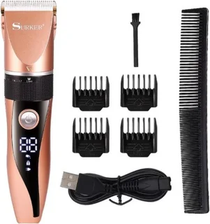 Surker SK-826 oplaadbare tondeuse met verstelbare trimmer