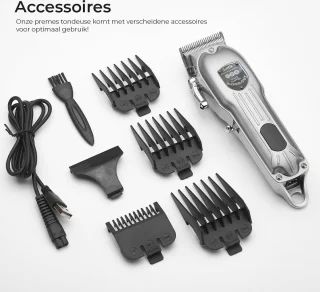 Suttik Professionele Draadloze Tondeuse en Trimmer