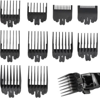 Syncharm 10 stuks universele tondeuse kammen 1,5-25 mm