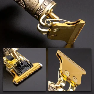 T9 Luxe Draadloze Baard- en Haartrimmer Zilver