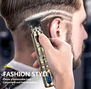 T9 Luxe Draadloze Baard- en Haartrimmer Zilver