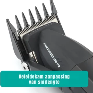 Thuys Draadloze Tondeuse Hoofdhaar Zwart