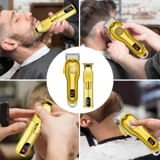 Thuys Haartrimmer Oplaadbaar Geel