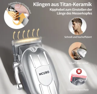 tondeuse 2-in-1 Professionele Baard- en Haartrimmer voor Mannen
