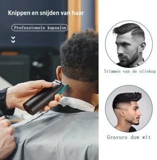Tondeuse All-in-One Precisietrimmer Groen USB Oplaadbaar
