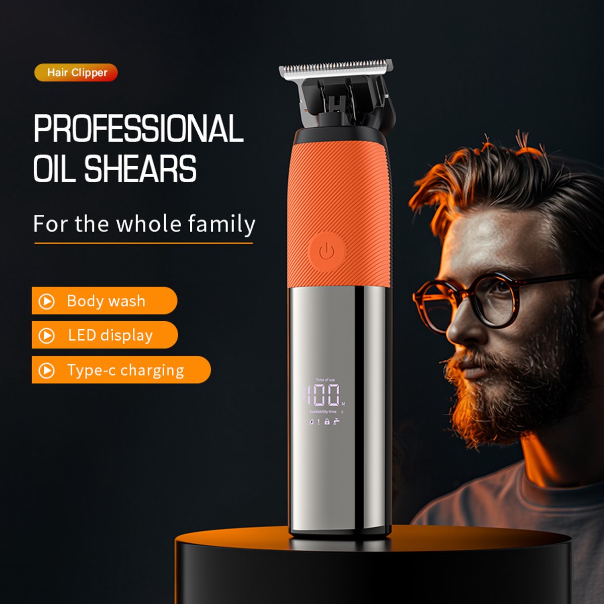 Wat vinden we goed aan de Tondeuse All-in-One Precisietrimmer Oranje USB Oplaadbaar