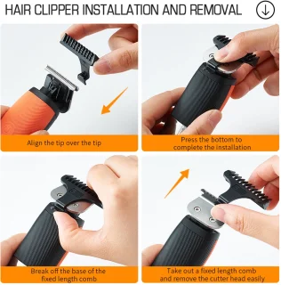 Tondeuse All-in-One Precisietrimmer Oranje USB Oplaadbaar