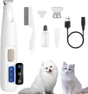 Tondeuse katten langhaar wit, oplaadbaar