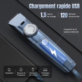Tondeuse Machine Blue - Snoerloos Elektrisch Haar Knipper