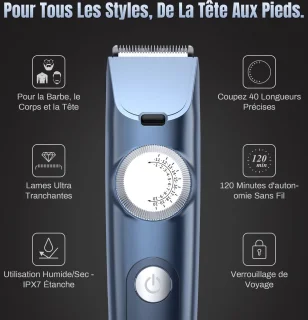 Tondeuse Machine Blue - Snoerloos Elektrisch Haar Knipper