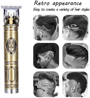 Tondeuse oplaadbaar goud met accessoires