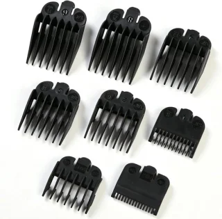 Tondeuse opzetstukken 1,5-25 mm 8 stuks zwart