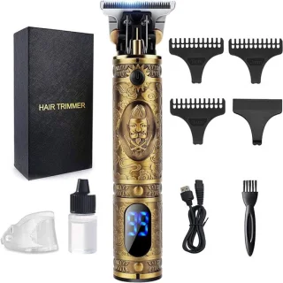 Tondeuse voor mannen professioneel snoerloos baardtrimmer LED-display