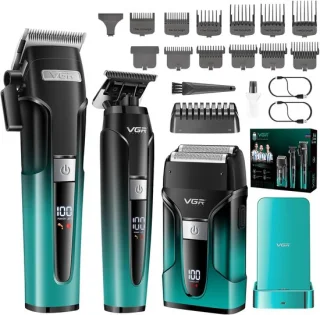 Trimmer voor mannen - groen - Professionele tondeuseset