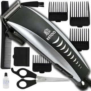 Trimmer voor mannen - zwart zilver - professionele tondeuse