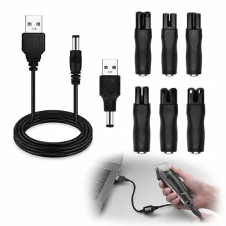 Universele USB-oplader voor scheerapparaat en tondeuse