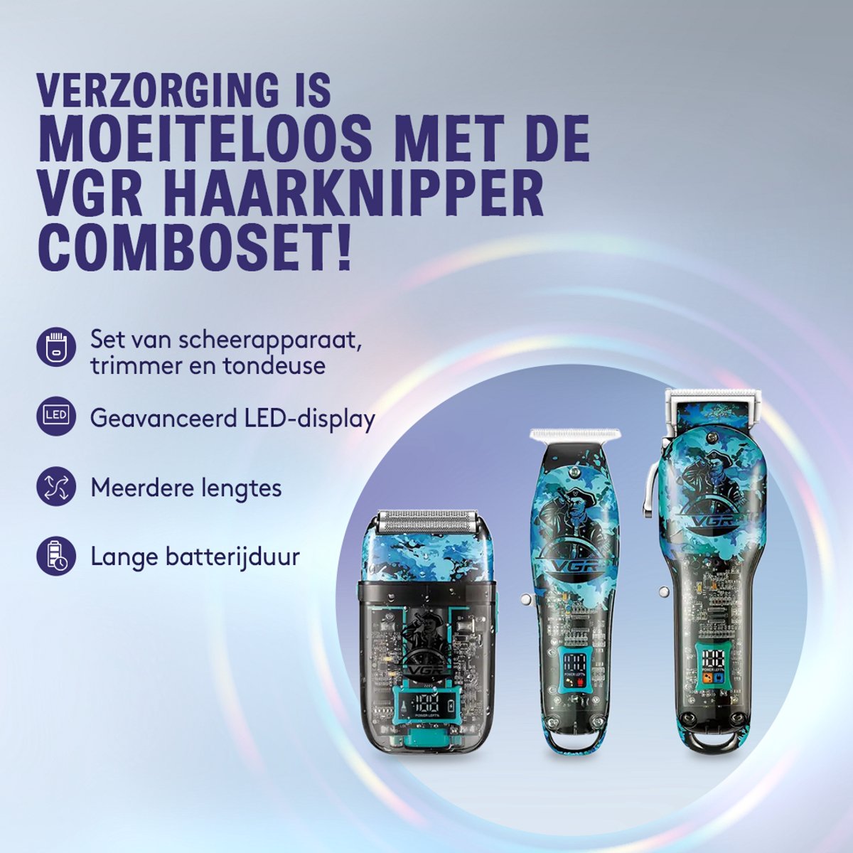 Wat vinden we goed aan de VGR 3-in-1 Tondeuse Set
