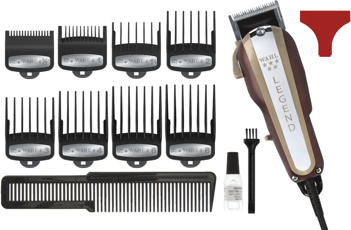 Wat vinden we goed aan de Wahl 5-Star Legend Clipper Chrome/Rood