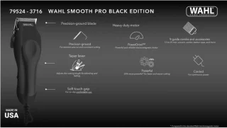 Wahl Black Edition Smooth Pro tondeuse 79524-3716
