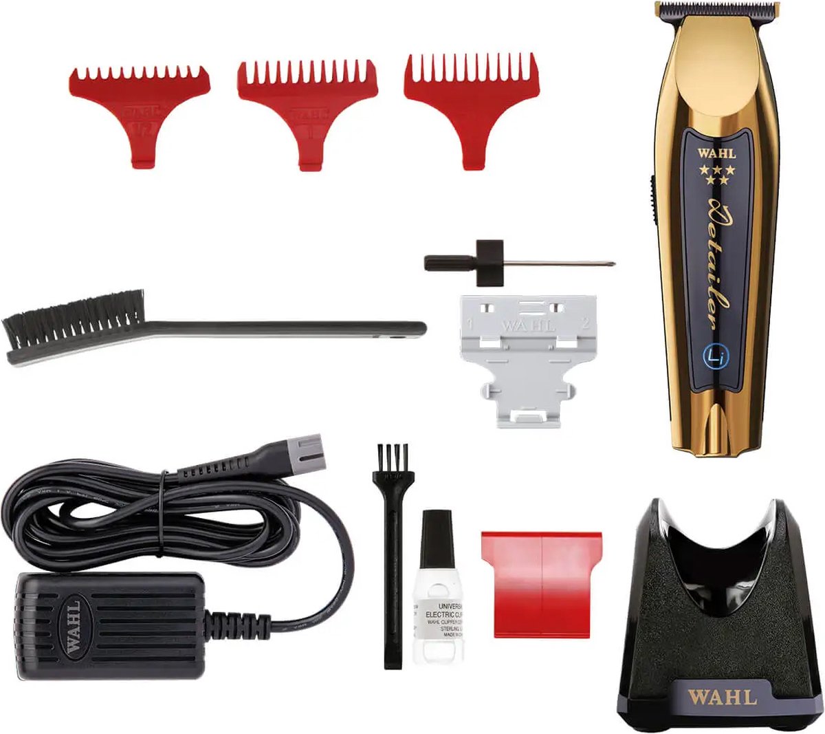 Wat vinden we goed aan de Wahl Detailer Li Cordless Trimmer T-Wide Gold 08171-716