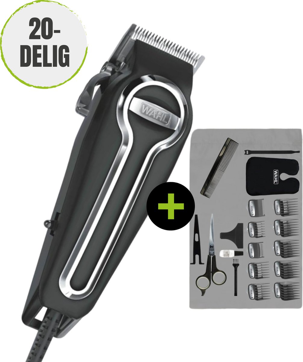 De Wahl Elite Pro Corded Tondeuse met 20 Accessoires in één oogopslag
